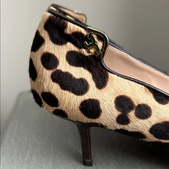 Tory Burch Leopard Print Kitten Heels | Size 6 | Designer Pumps - Picture 4 of 9